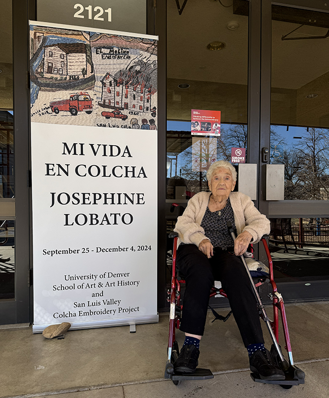 Josephine Lobato, Mi Vida en Colcha at the University of Denver, 2024